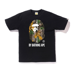 BAPE 枫叶迷彩大猿人头T恤