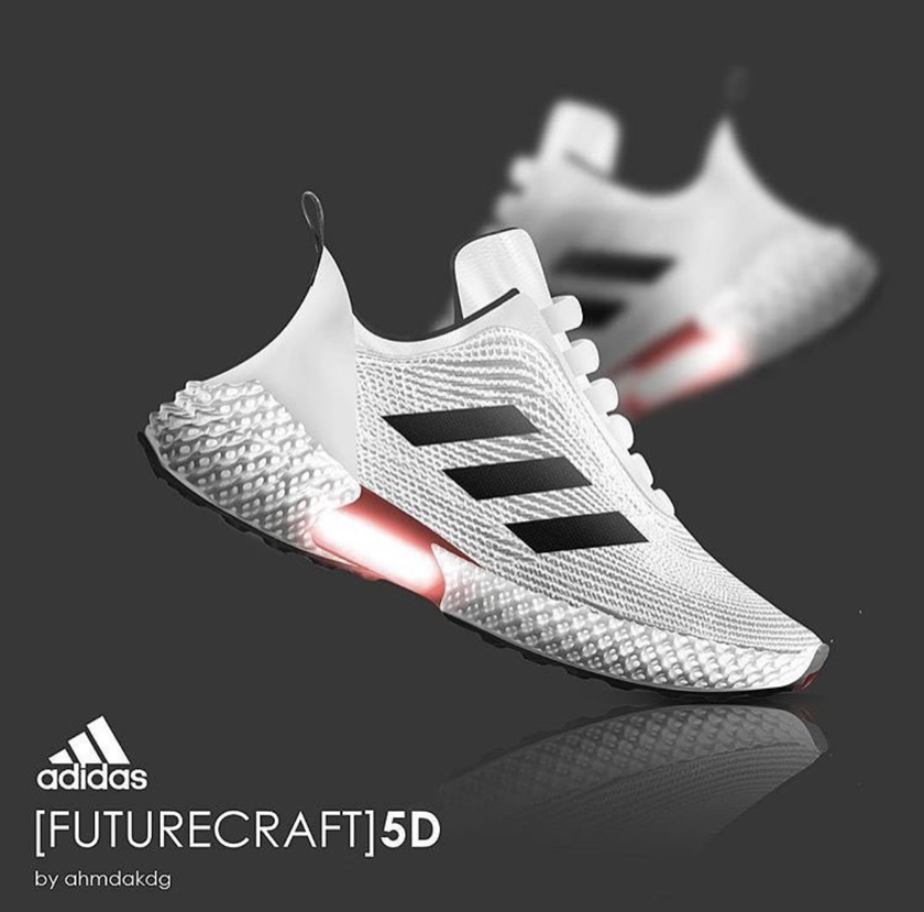adidas Futurecraft 5D概念图长这样| 当客|球鞋资讯|跑鞋资讯|运动装备资讯