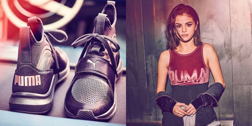 selenagomez形象演绎pumaphenom全新女性训练鞋