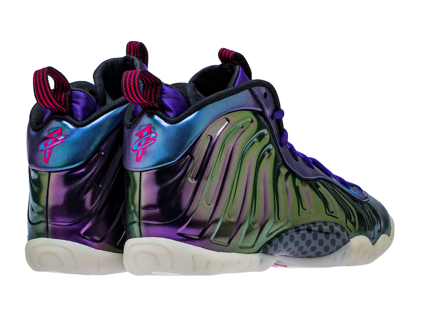 Nike Little Posite One Iridescent Rush Pink Neptune Blue Court Purple 644791-602 Release Date
