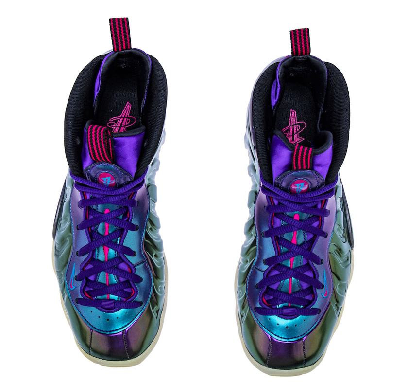 Nike Little Posite One Iridescent Rush Pink Neptune Blue Court Purple 644791-602 Release Date