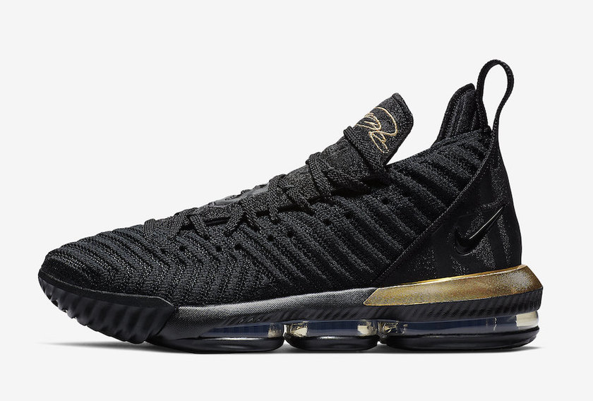 Nike LeBron 16 Im King Black Gold BQ5970-007åå:registered:æ¥æ