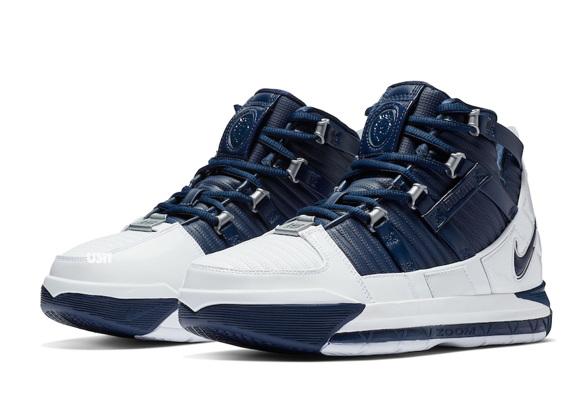 Nike LeBron 3 White Navy AO2434-103åå:registered:æ¥æ