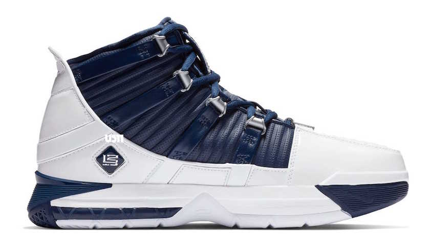 Nike LeBron 3 White Navy AO2434-103åå:registered:æ¥æ