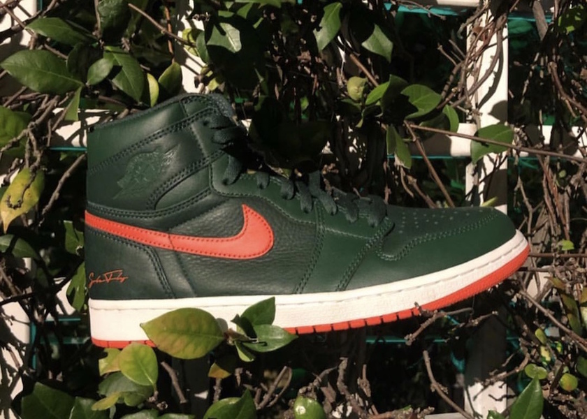 SoleFly Ar Jordan 1å·´å¡å°èºæ¯åè§ä¼æ ·æ¬