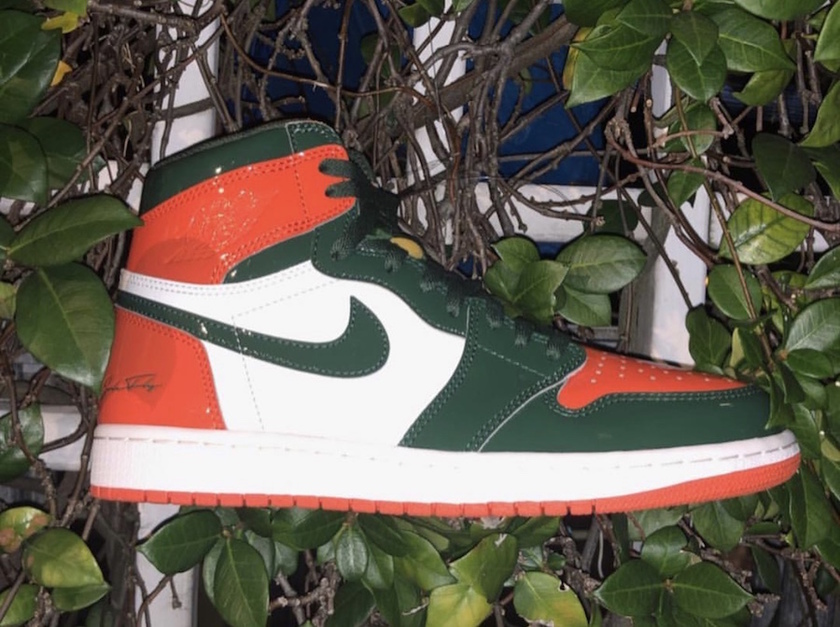 SoleFly Ar Jordan 1å·´å¡å°èºæ¯åè§ä¼æ ·æ¬