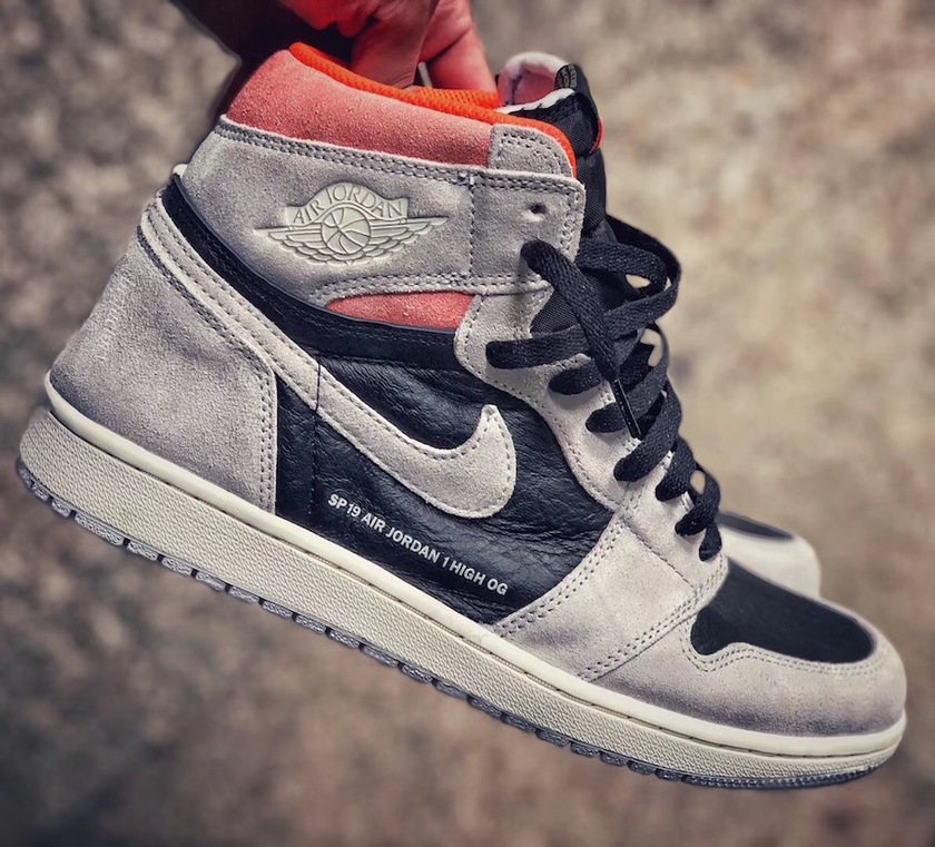 Air Jordan 1 Neutral Grey Hyper Crimson Black 555088-018å叿¥æä»·æ ¼