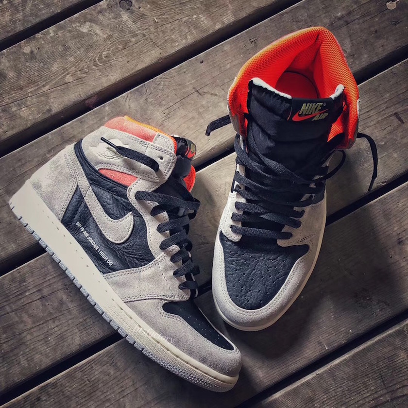 Air Jordan 1 Neutral Grey Hyper Crimson Black 555088-018å叿¥æä»·æ ¼