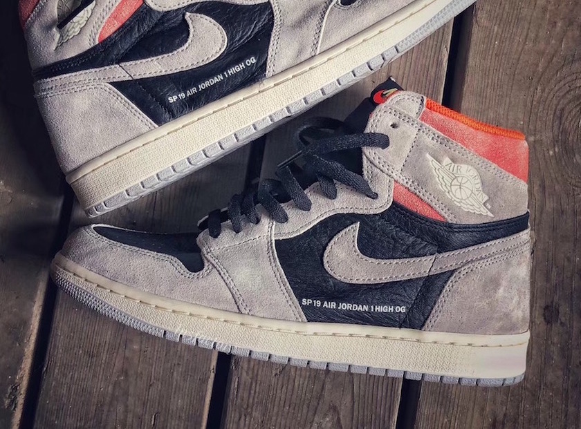 Air Jordan 1 Neutral Grey Hyper Crimson Black 555088-018å叿¥æä»·æ ¼