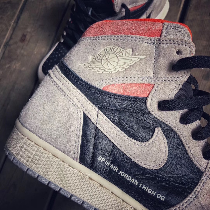 Air Jordan 1 Neutral Grey Hyper Crimson Black 555088-018å叿¥æä»·æ ¼