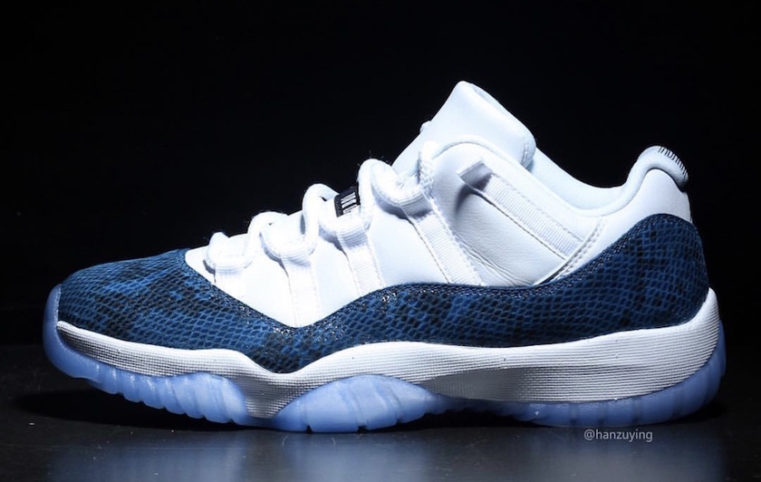 Air Jordan 11 Low Navy Blue Snakeskin CD6846-102 Release Date Pricing