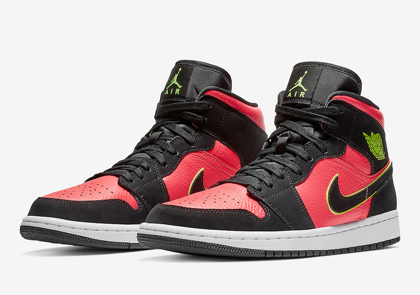 Air Jordan 1 Mid Hot Punch BQ6472-006å叿¥æ
