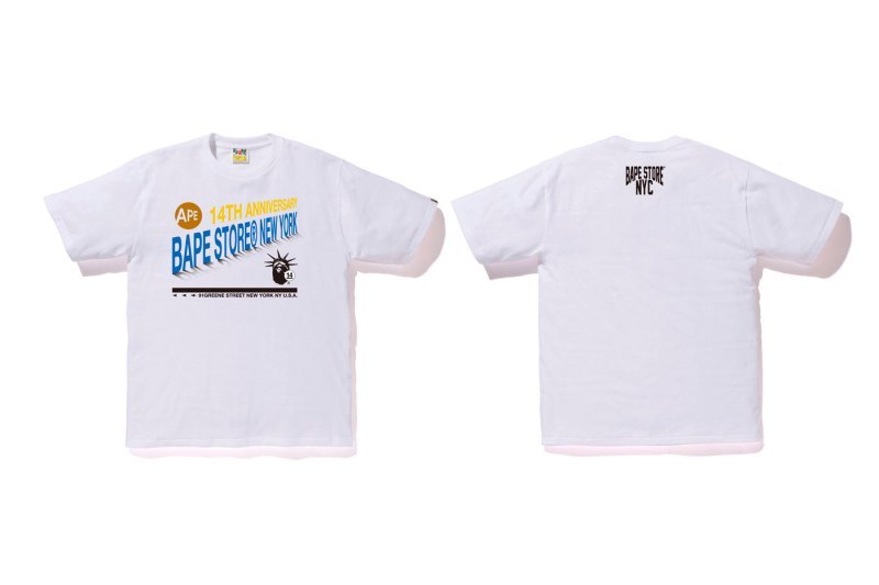 A BATHING APEÂ:registered: ç¼ä½ç´ç´æè¦åº 14 å¨å¹´ç´å¿µ T-Shirt