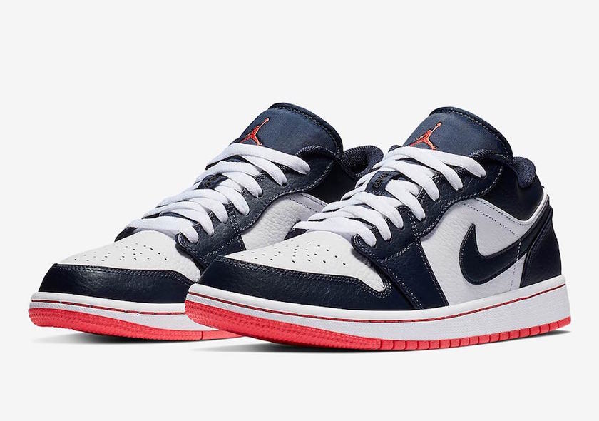 Air Jordan 1 Low Obsidian Ember Glow 553558-481å叿¥æ