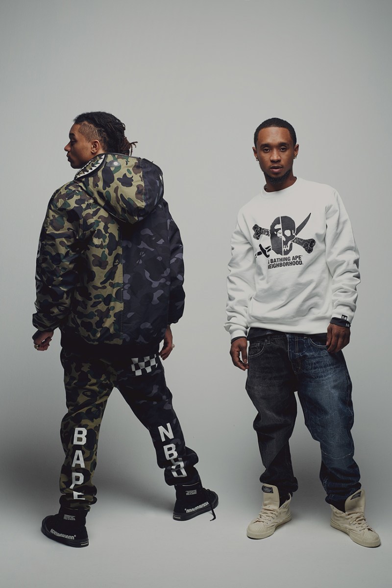Rae Sremmurd åºé¡ A BATHING APEÂ:registered: x NEIGHBORHOOD å
¨æ°è¯åç³»å Lookbook