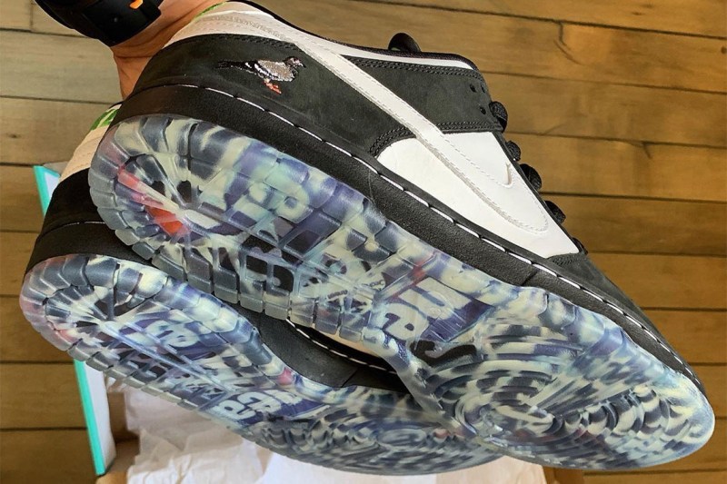 Eric Koston æå
 Nike SB Dunk LowãPigeonãå
¨æ°é»ç½é
è²ç´°ç¯è¨è¨