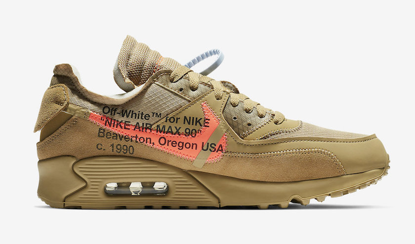 Off-White Nike Air Max 90 Desert Ore 2019åå:registered:æ¥æ
