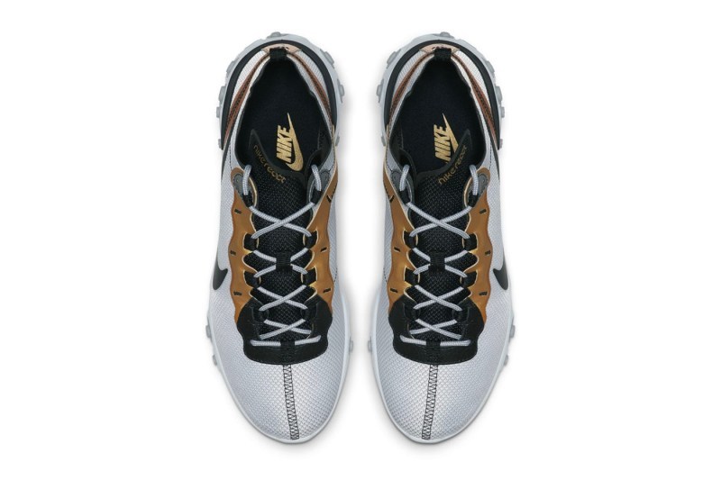 Nike React Element 87 éåºå
¨æ°ãMetallic Goldãé
è²
