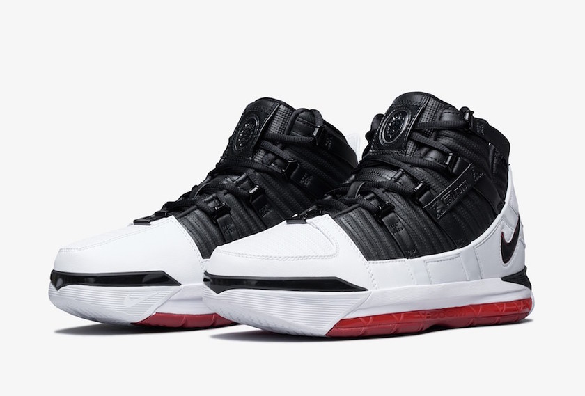 Nike LeBron 3 Home White Black Warsity Crimson AO2434-101åå:registered:æ¥æ