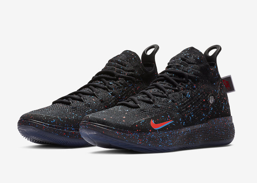 Nike KD 11 Black Bright Crimson Photo Blue AO2604-007åå:registered:æ¥æ