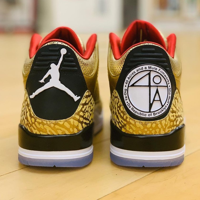 Gold Oscars Air Jordan 3 JTH Spike Lee 2019åå:registered:æ¥æ
