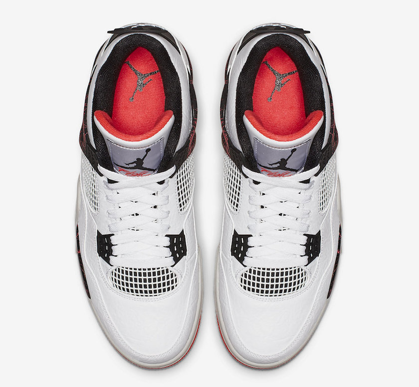 Air Jordan 4 Flight Nostalgia White Bright Crimson 308497-116åå:registered:æ¥æ
