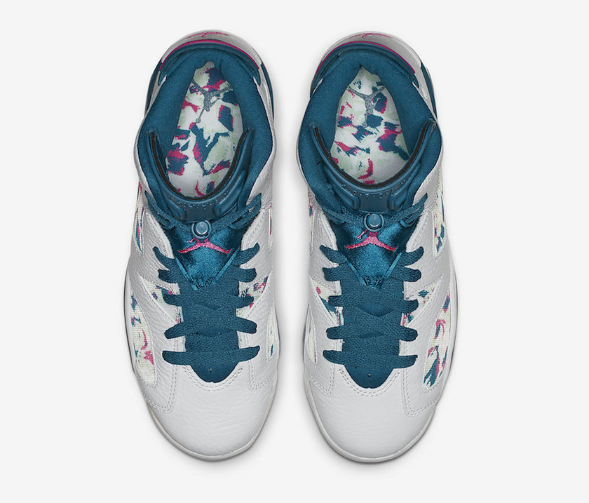 Air Jordan 6 GS Green Abyss Laser Fuchsia 543390-153å叿¥æä»·æ ¼