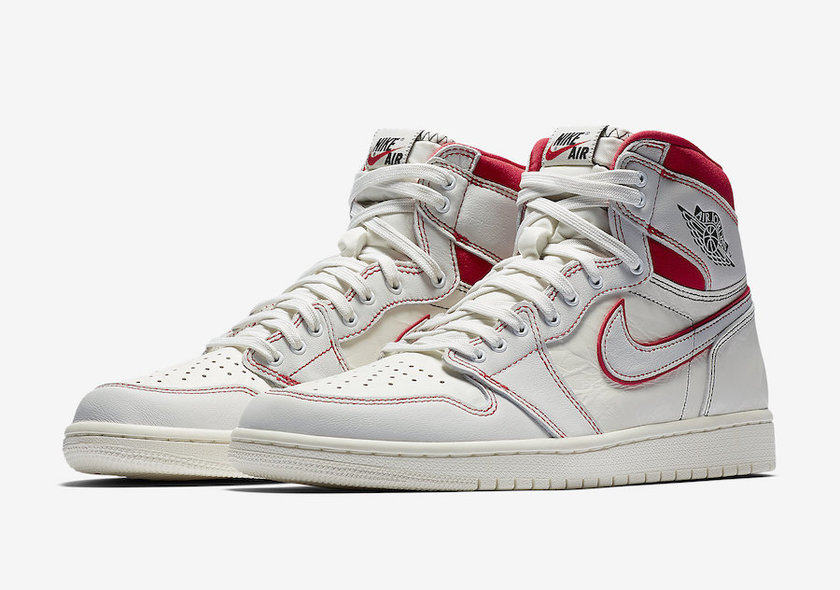 Air Jordan 1 Sail University Red 555088-160å叿¥æä»·æ ¼