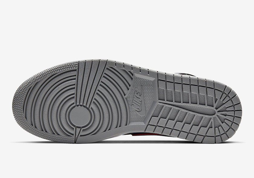 Air Jordan 1 Mid Black Grey Red 554724-060åå:registered:æ¥æ