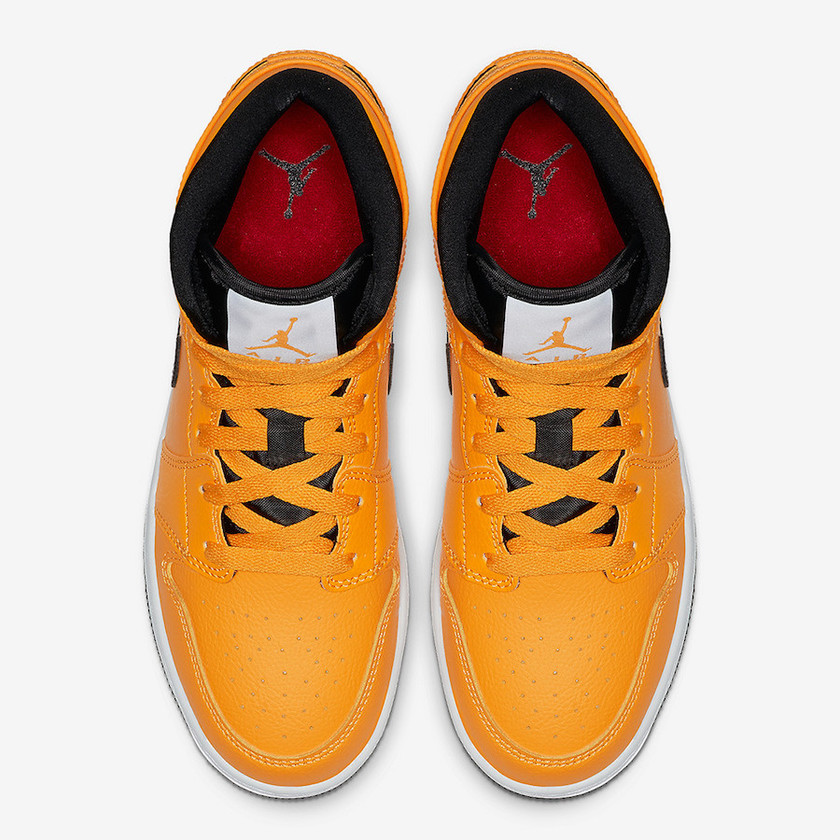 Air Jordan 1 Mid Taxi Yellow Black White 554724-700åå¸æ¥æ