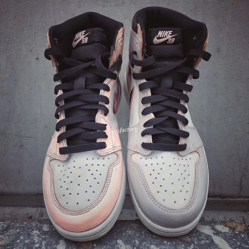 Air Jordan 1 Light Bone Crimson Tint Hyper Pink CD6578-006åå:registered:æ¥æ