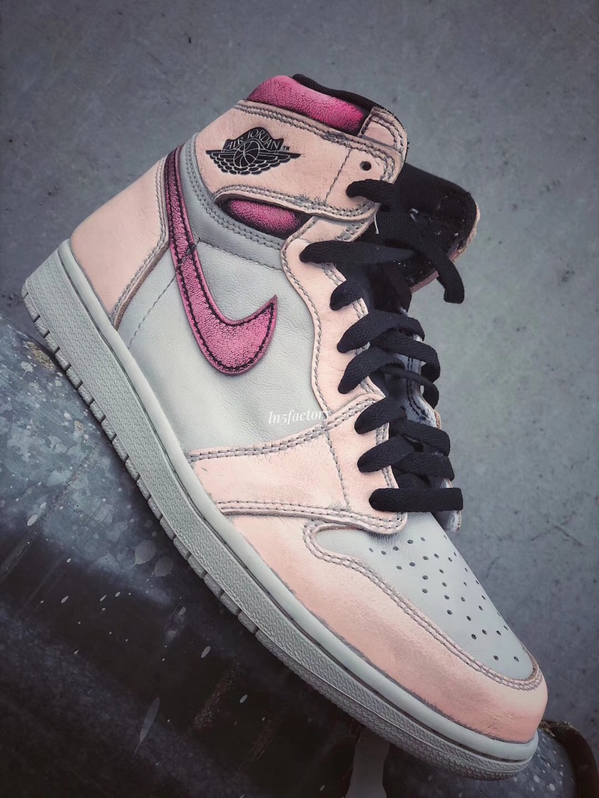 Air Jordan 1 Light Bone Crimson Tint Hyper Pink CD6578-006åå:registered:æ¥æ