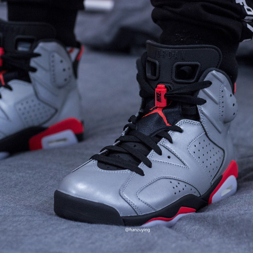 Air Jordan 6 Reflect Silver Infrared CI4072-001å叿¥æ