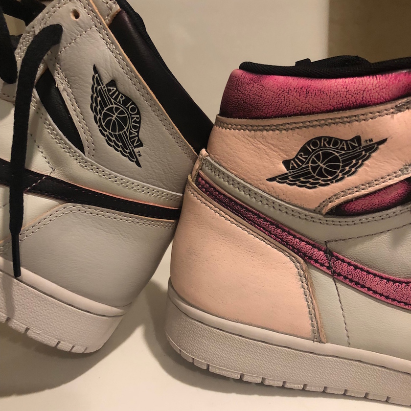 Air Jordan 1 Light Bone Crimson Tint Hyper Pink CD6578-006åå:registered:æ¥æ