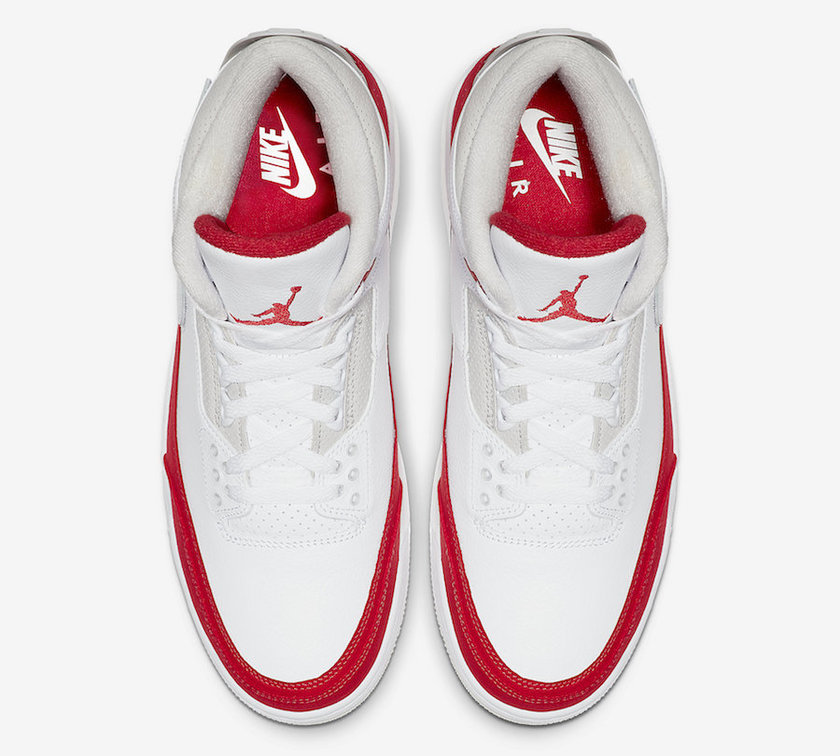 Air Jordan 3 Tinker White University Red CJ0939-100å叿¥æ