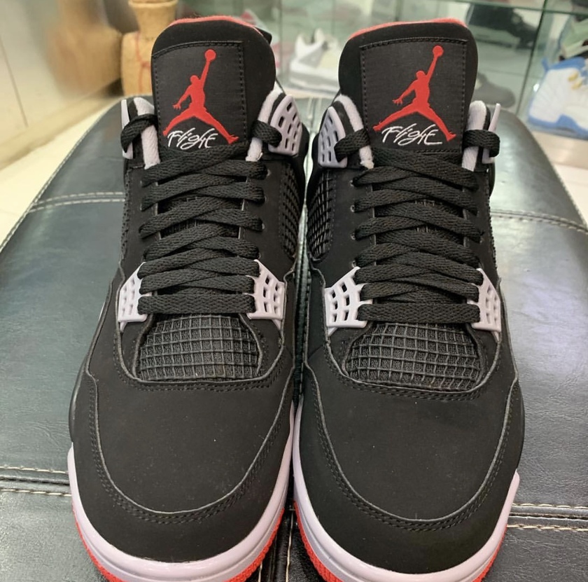 Air Jordan 4 Bred 2019 308497-060åå:registered:æ¥æ