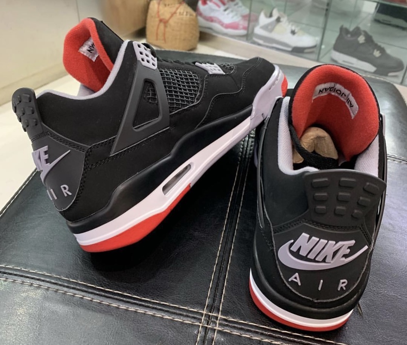 Air Jordan 4 Bred 2019 308497-060åå:registered:æ¥æ