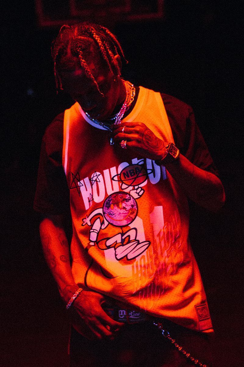 Travis Scott 以 Houston Rockets å¾:copyright:å¤çè¡£çºéæè¨è¨å¥æ³¨éå:registered:å:registered:å