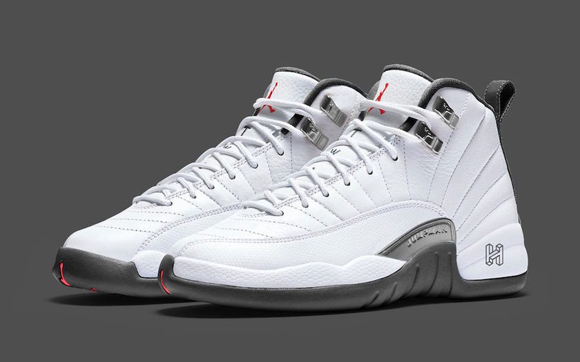 Air Jordan 12ç½è²ç°è²çº¢è²130690-160å叿¥æ