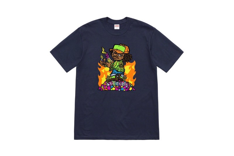 Supreme 2019 æ¥å¤ææ° T-Shirt ç³»åç¼ä½