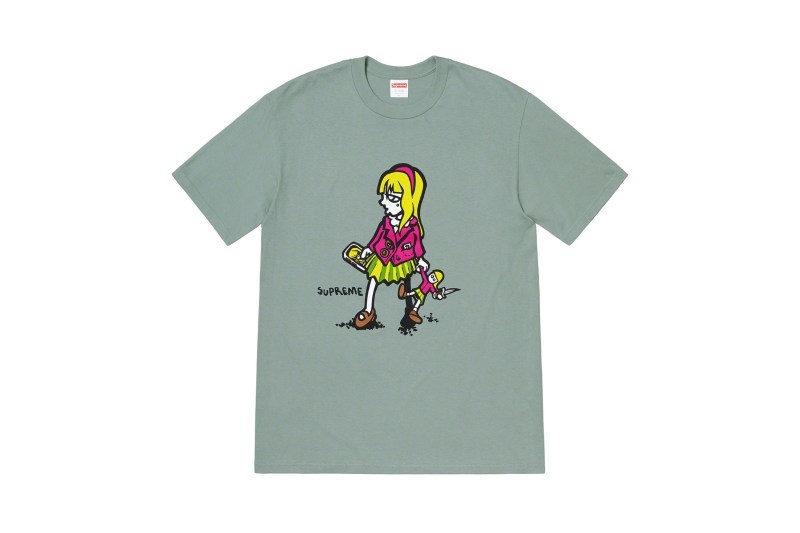 Supreme 2019 æ¥å¤ææ° T-Shirt ç³»åç¼ä½