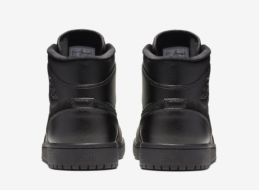 Air Jordan 1 Mid Triple Black 554724-090åå:registered:æ¥æ