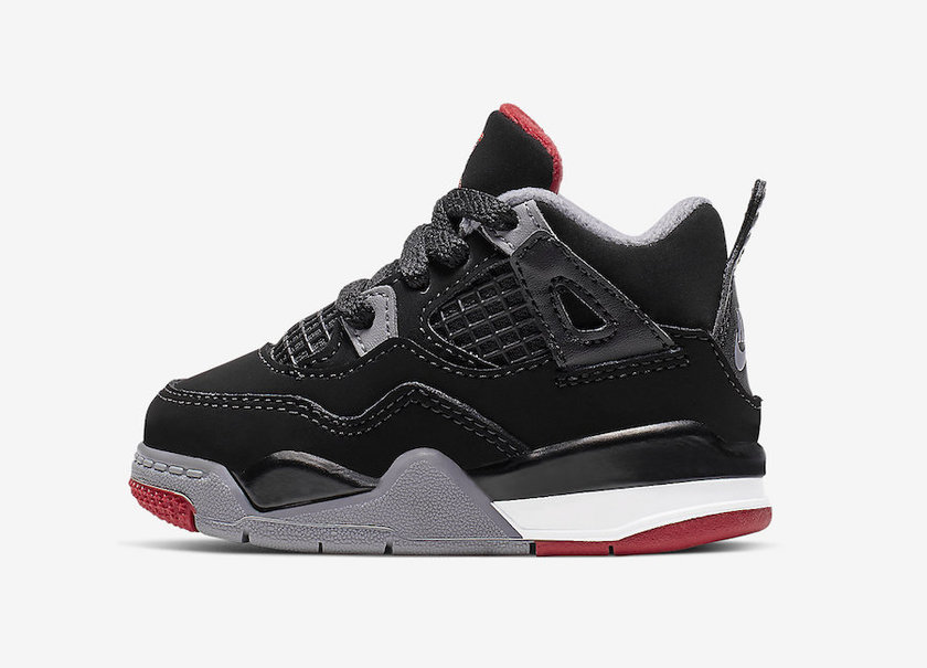 Air Jordan 4 Bred TD Toddler BQ7670-060åå:registered:æ¥æ