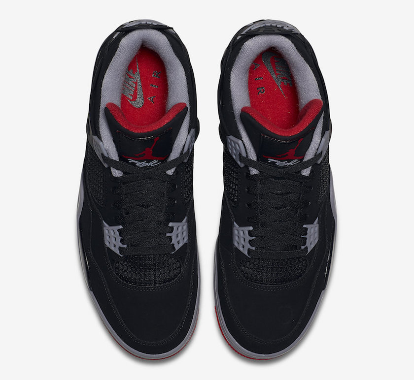 Air Jordan 4 Bred Black Cement 2019 308497-060å叿¥æ