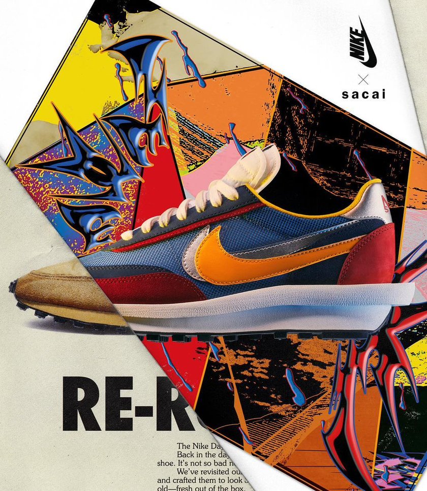 Sacai,Nike,LDV Waffle,Blazer,发  炒卖价破万!冠希多次上脚的 Sacai x Nike 发售日期释出!