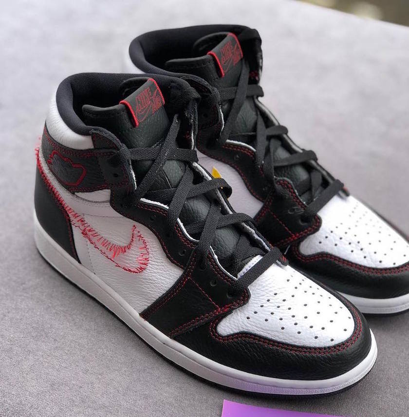 Air Jordan 1 Retro High OGç½è²é»è²å¨æé»è²å¤§å¦çº¢è²555088-170å叿¥æ