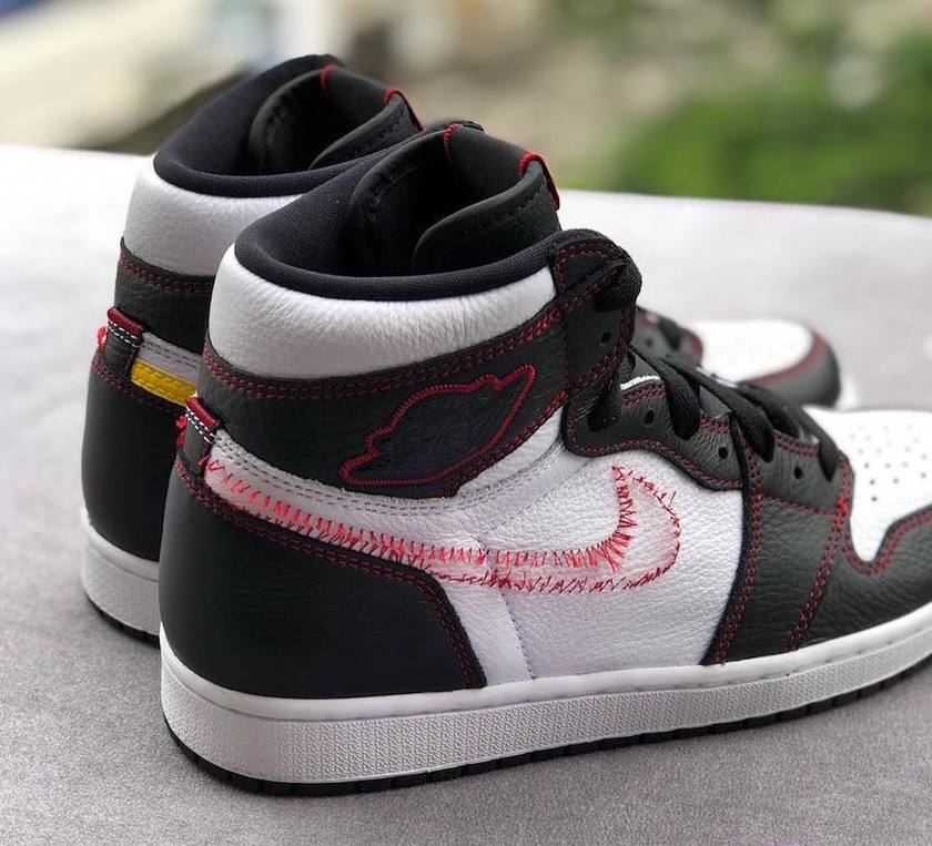 Air Jordan 1 Retro High OGç½è²é»è²å¨æé»è²å¤§å¦çº¢è²555088-170å叿¥æ