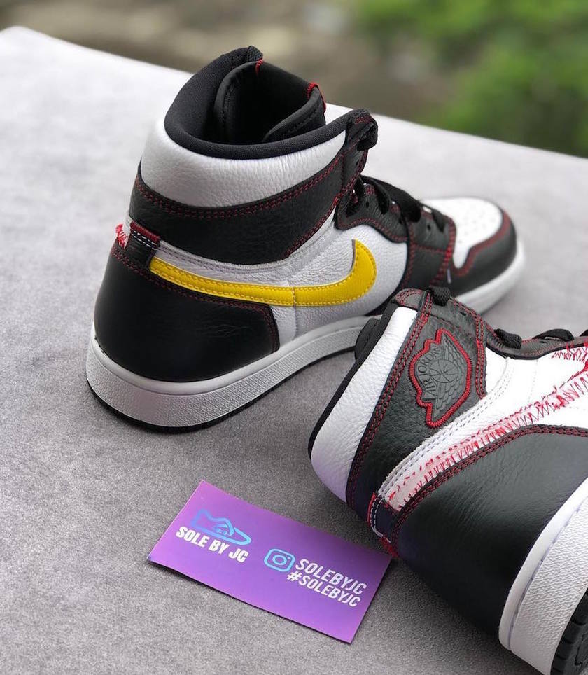 Air Jordan 1 Retro High OGç½è²é»è²å¨æé»è²å¤§å¦çº¢è²555088-170å叿¥æ