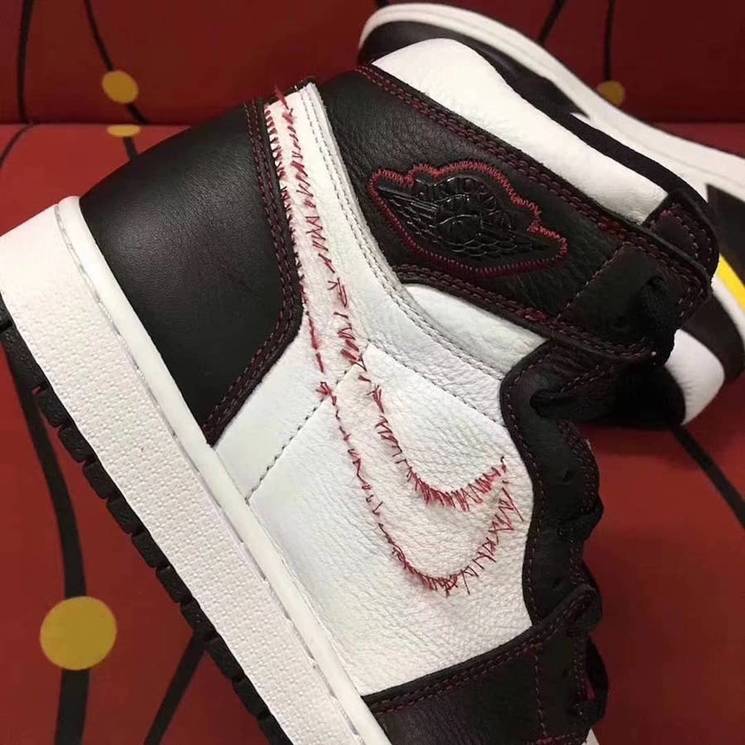 Air Jordan 1 Retro High OGç½è²é»è²å¨æé»è²å¤§å¦çº¢è²555088-170å叿¥æ