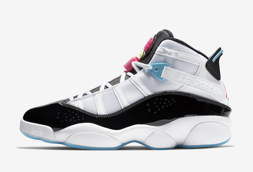 Jordan 6 Rings White Hyper Pink Light Blue Fury CK0017-100 Release Date